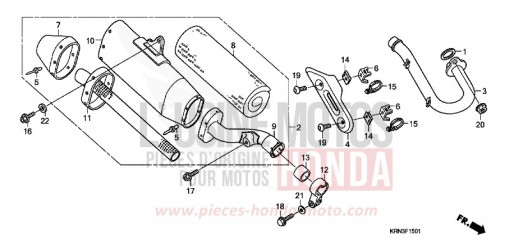 ABGAS-SCHALLDAEMPFER (CRF250R5) CRF250R5 de 2005